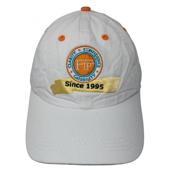 FIP Financial Independence Planning Men's Strapback Hat White Adjustable Logo - Picture 1 of 11